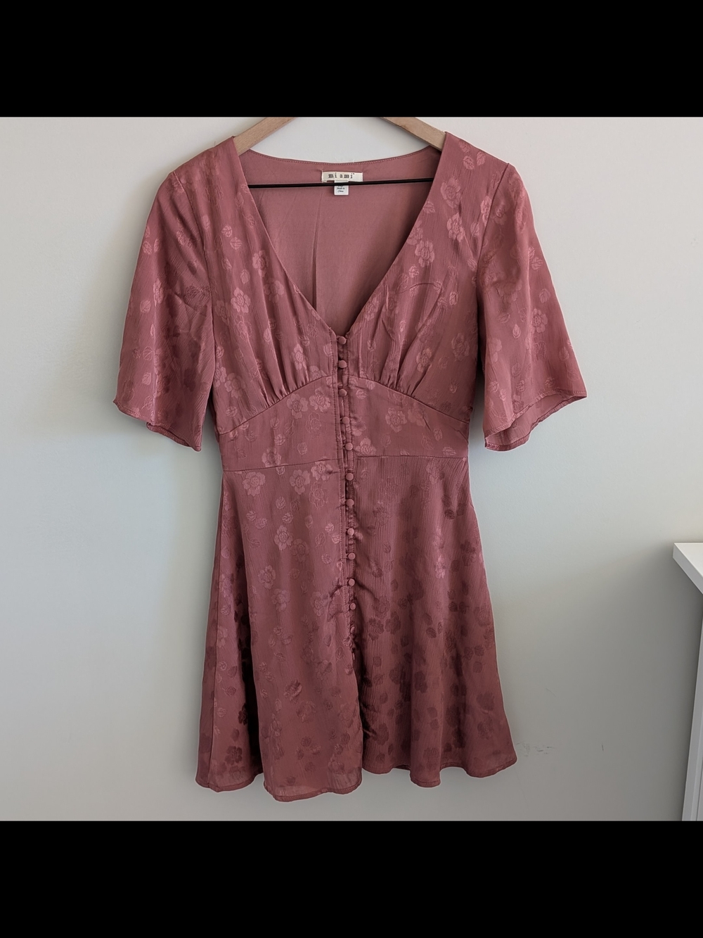 Mi Ami Satin Mini Dress